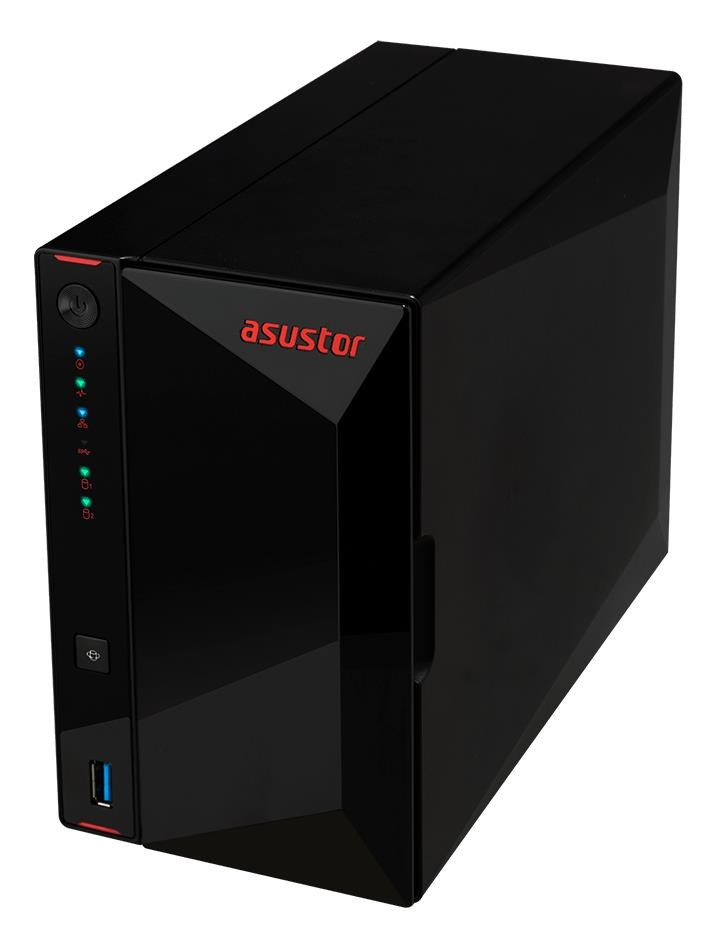 Asustor AS5202T 2-šachtový NAS Nimbustor 2, 2 GB DDR4, 2x2.5GE, 3xUSB3.2, Celeron J4005 2core 2.0GHz