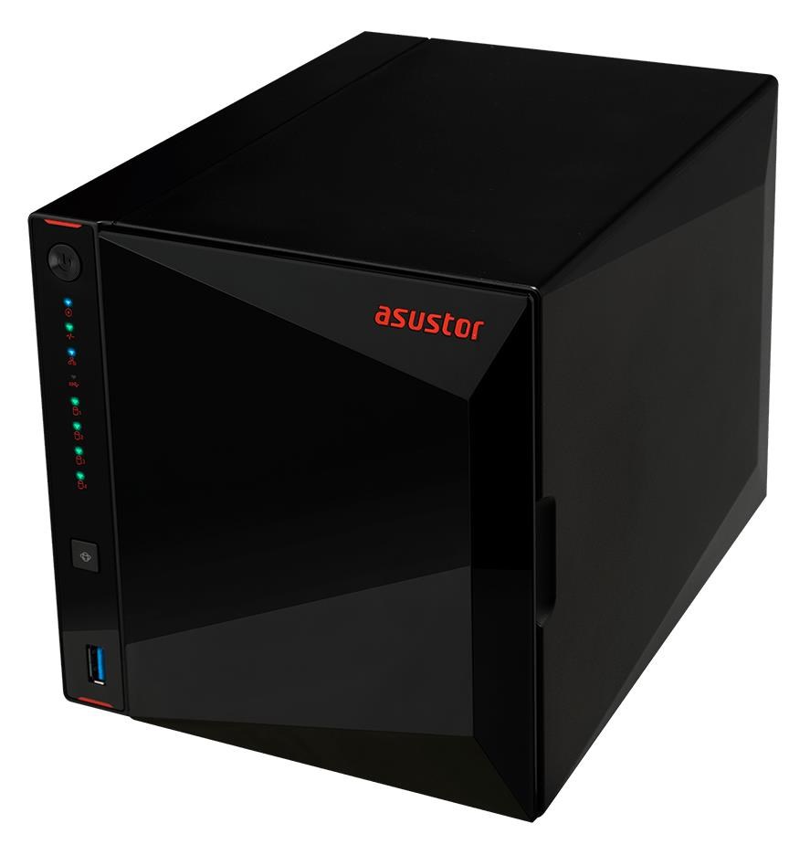Asustor AS5304T 4-šachtový NAS Nimbustor 4,  4 GB DDR4,  2x2.5GE,  3xUSB3.2,  Celeron J4105 4core 1.5GHz0 