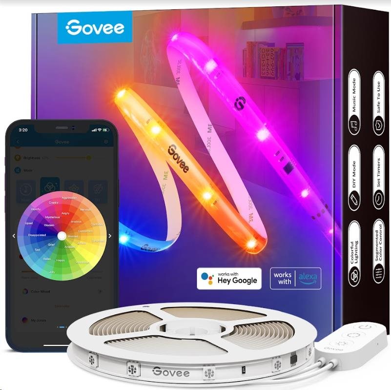Govee WiFi RGBIC Smart PRO LED pásek 10m - extra odolný0 