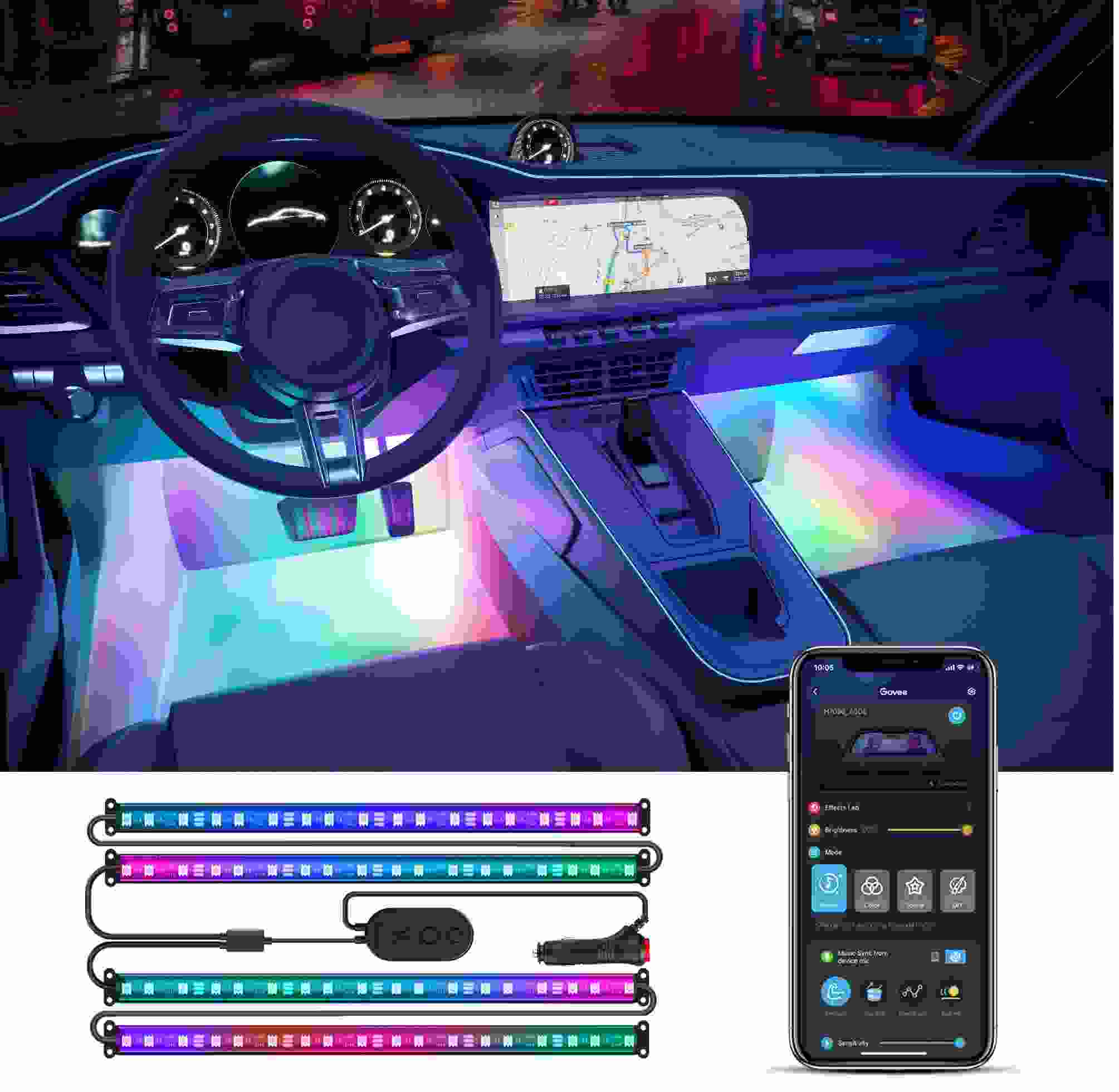Govee Smart LED pásky do auta - RGBIC6 
