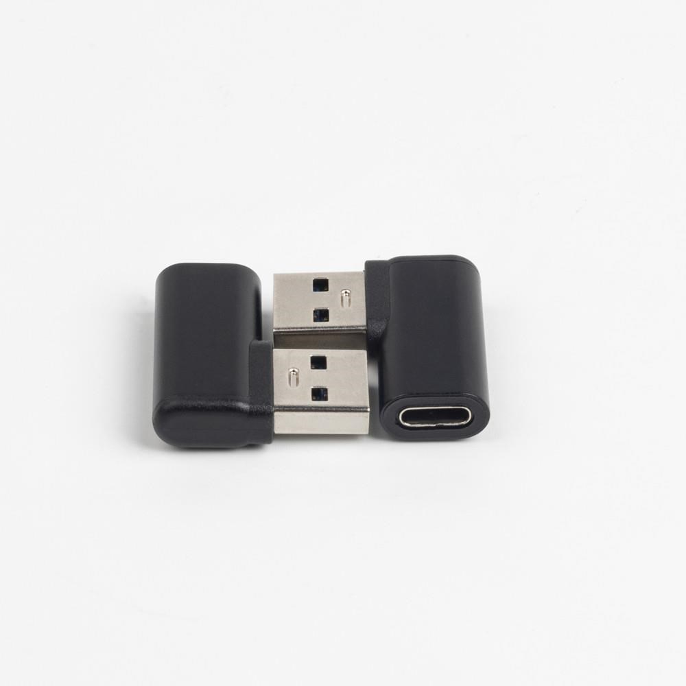 PremiumCord USB-C na USB3.0 typ A (F/ M),  90° zakrivený2 