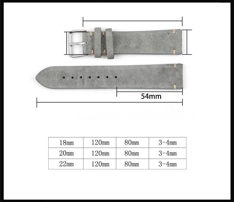 RhinoTech univerzální řemínek Genuine Suede Leather Quick Release 22mm hnědý1 