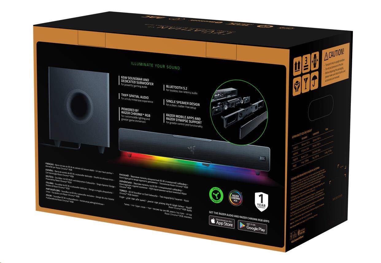 Razer Leviathan V2/ 2.1/ 65W/ Čierna14 