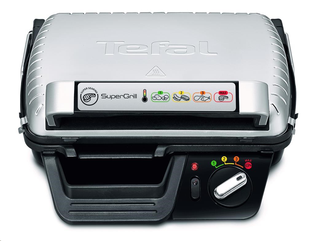 Tefal Supergrill Standard GC450B32 elektrický gril, 2000 W, kontaktní, digitální časovač, odnímatelný tác na šťávu1 