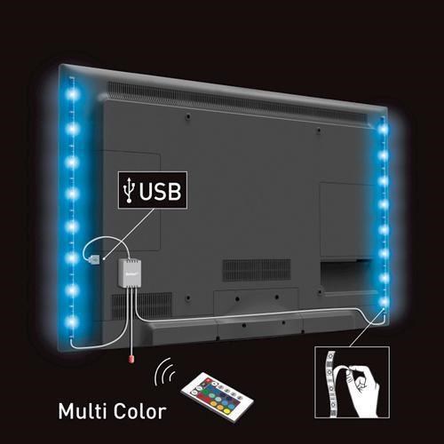 Solight LED RGB pásek pro TV,  2x 50cm,  USB,  vypínač,  dálkový ovladač1 