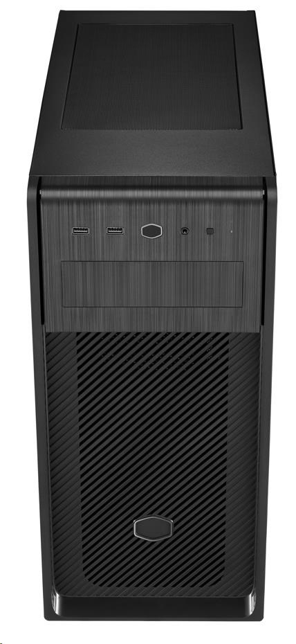 Cooler Master case Elite 500 ODD,  ATX,  Průhledná bočnice,  1x 120mm Fan,  Černá10 