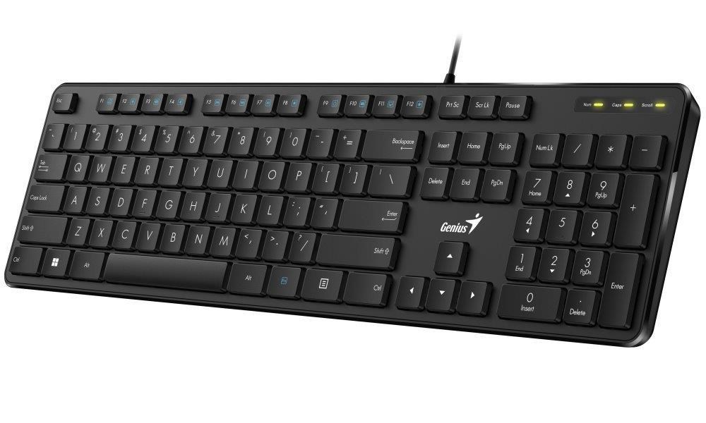 GENIUS klávesnice Slimstar M200/  Drátová/  USB/  černá/  CZ+SK layout1 