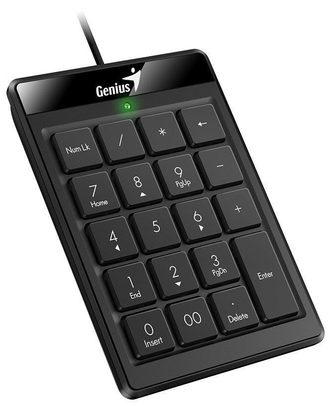 GENIUS numerická klávesnice NumPad 110/  Drátová/  USB/  slim design/  černá2 