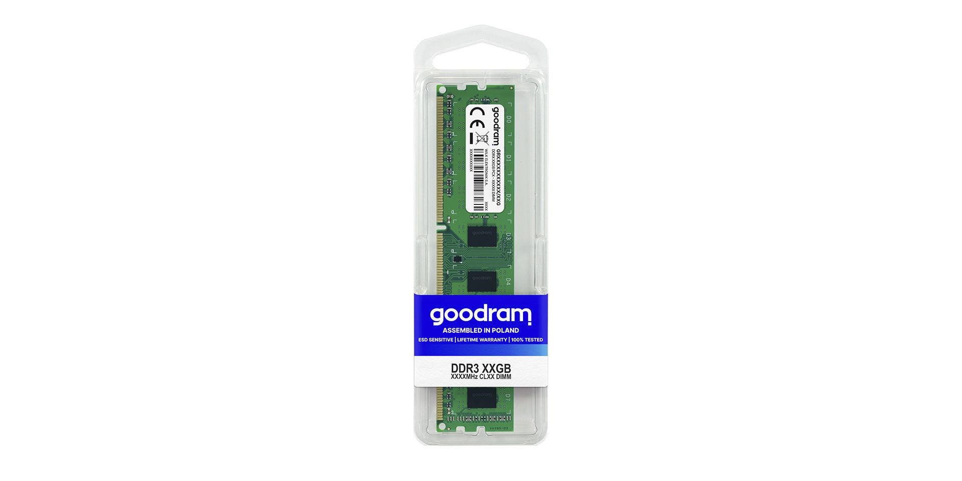 DIMM DDR3 8GB 1333MHz CL9,  1.5V GOODRAM1 