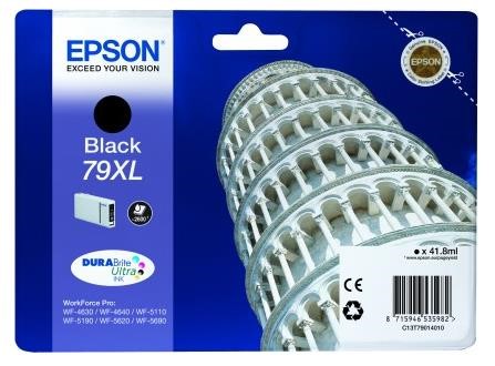Čierna atramentová kazeta EPSON série WF-5xxx 