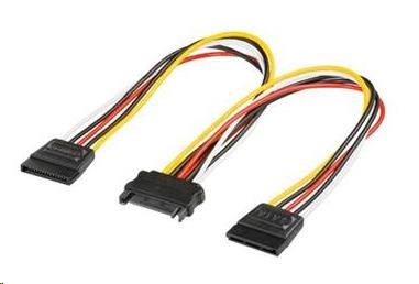 PREMIUMCORD Napájací kábel SATA k HDD rozbočovač 2x SATA0 