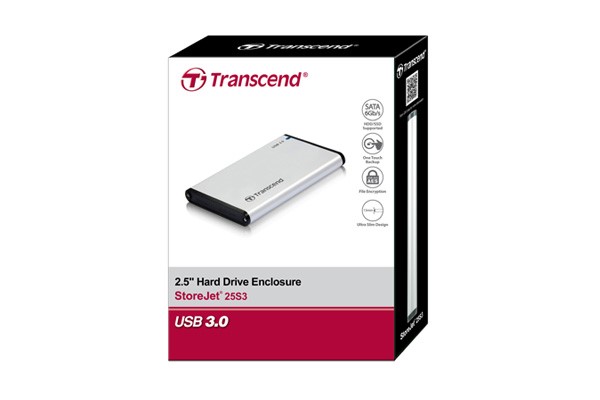 TRANSCEND externý rám HDD StoreJet 2.5 SATA (USB 3.0)1 
