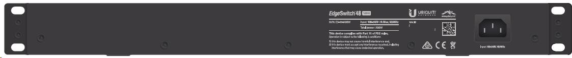 UBNT EdgeSwitch ES-48-500W [70Gbps,  500W,  aktívny (802.3af/ at) a pasívne (24 V) PoE,  2xSFP,  2xSFP+,  L2/ L3]1 