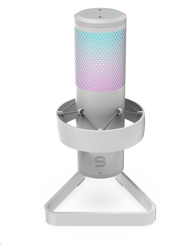 Mikrofón SPC Gear AXIS Streaming Microphone Onyx White USB0 