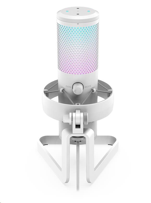 Mikrofón SPC Gear AXIS Streaming Microphone Onyx White USB4 