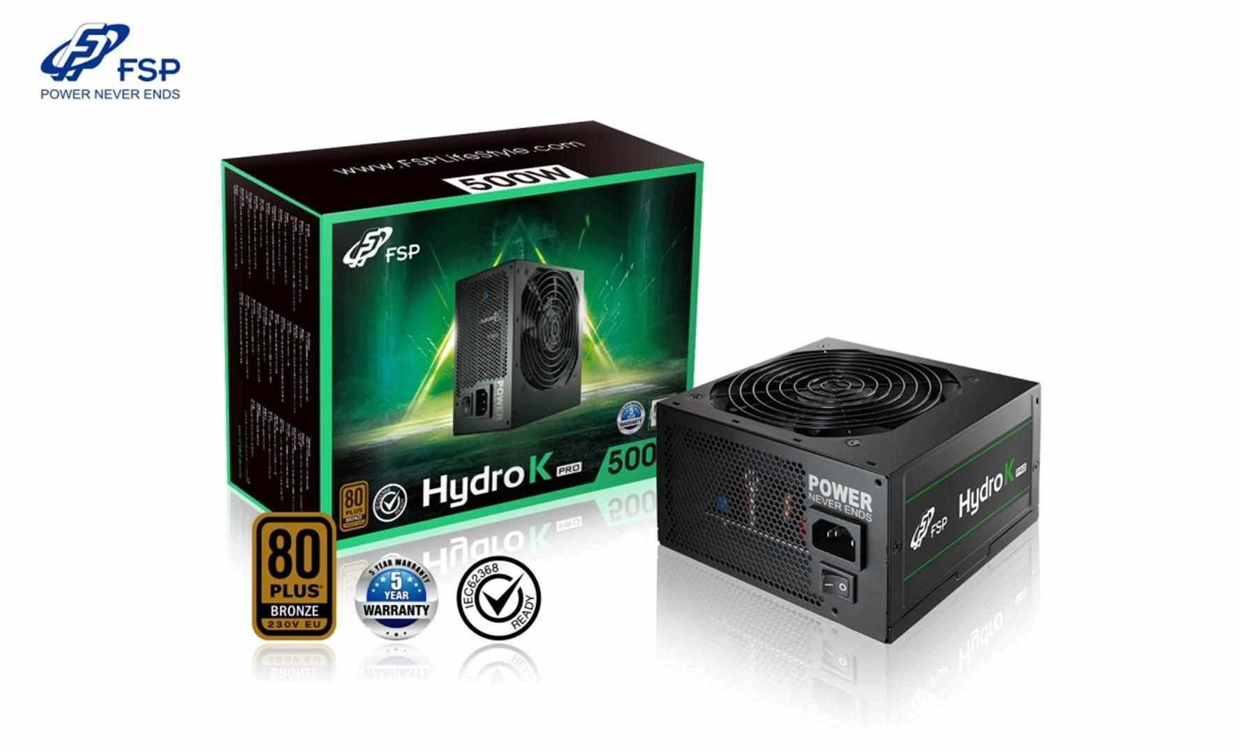 FSP Hydro K PRO/ 500W/ ATX 3.0/ 80PLUS Bronzia 230V/ Retail0 