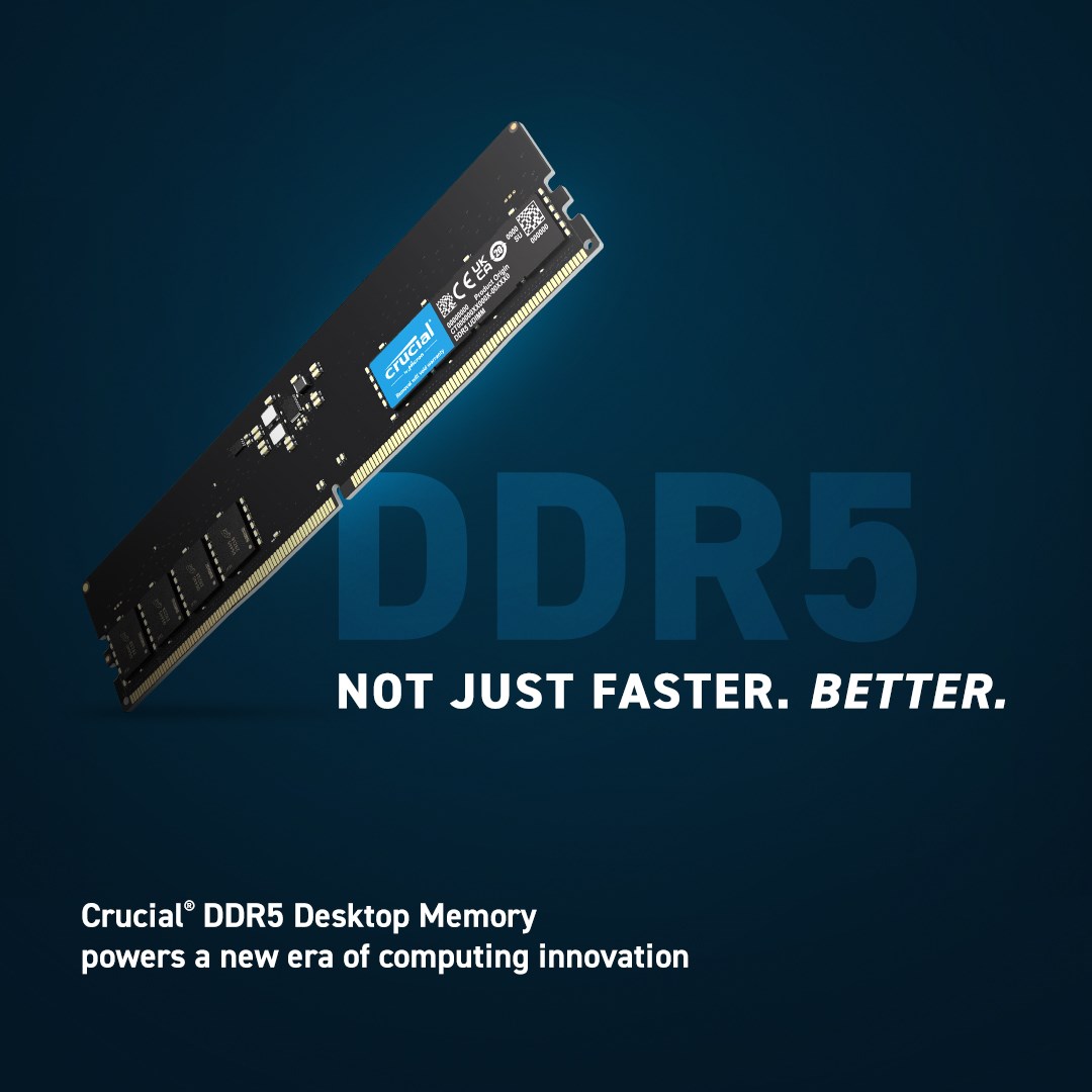 DDR5 16GB 4800MHz GIGABYTE CRUCIAL DIMM4 