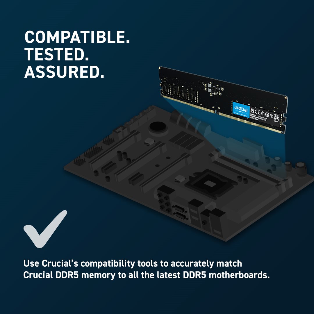 DDR5 16GB 4800MHz GIGABYTE CRUCIAL DIMM0 