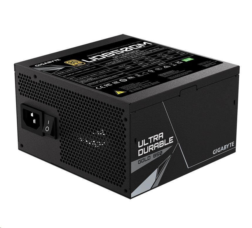 Napájací zdroj GIGABYTE UD850GM, 850W, 80+ Gold, 120mm ventilátor3 