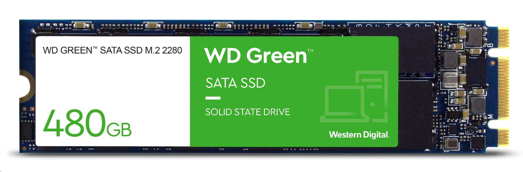 WD GREEN SSD WDS480G3G0B 480GB M.2,  (R:540,  W:465MB/ s)1 