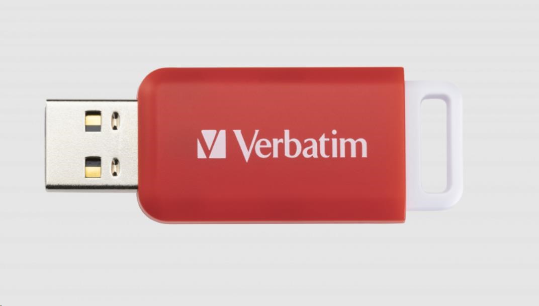 VERBATIM Flash disk 16GB DataBar USB 2.0 Disk,  červený0 