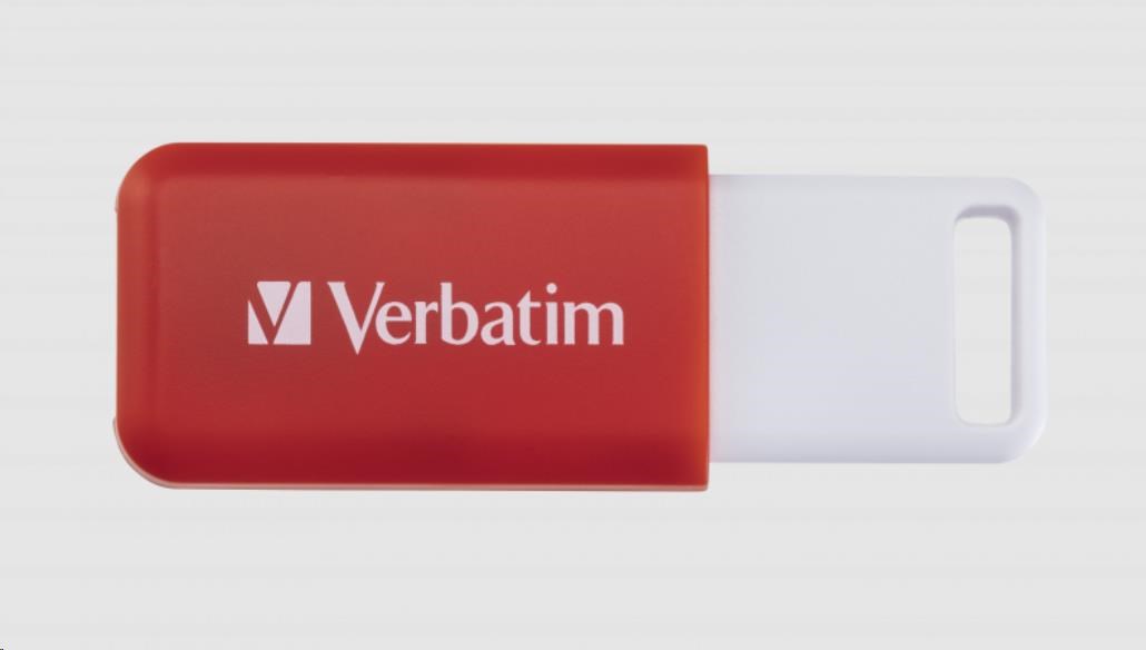 VERBATIM Flash disk 16GB DataBar USB 2.0 Disk,  červený1 