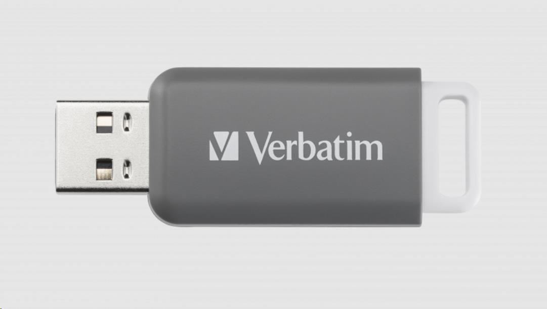 VERBATIM Flash disk 128GB DataBar USB 2.0 Disk,  sivý0 