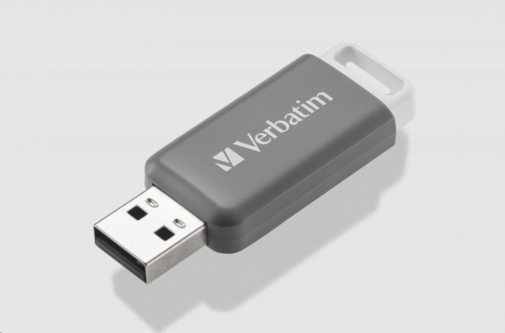 VERBATIM Flash disk 128GB DataBar USB 2.0 Disk,  sivý2 