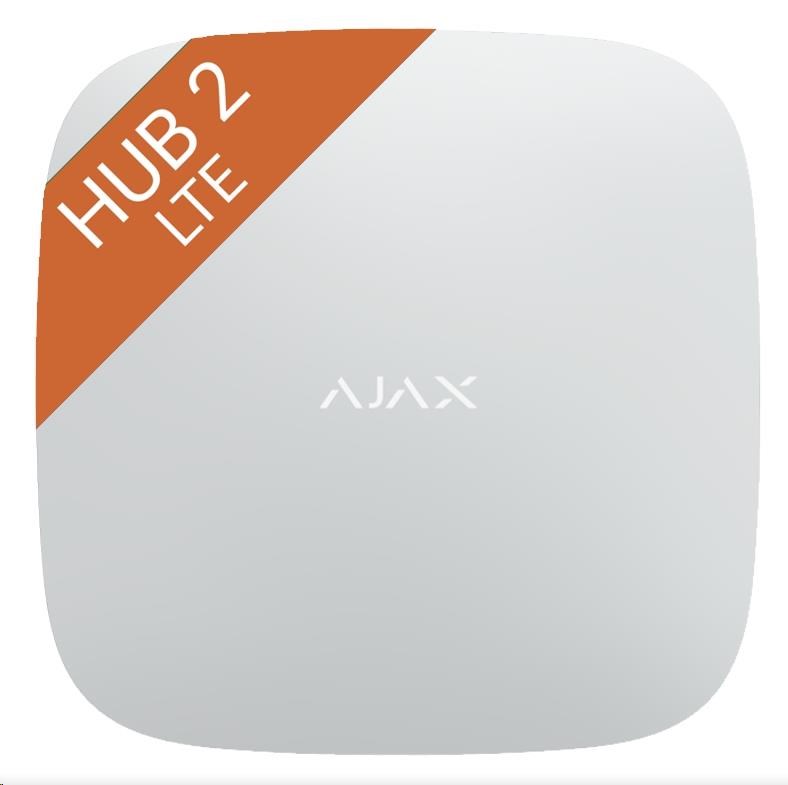 Ajax Hub 2 4G (8EU/ ECG) ASP white (38241) centrální ovládací panel s podporou LTE sítě