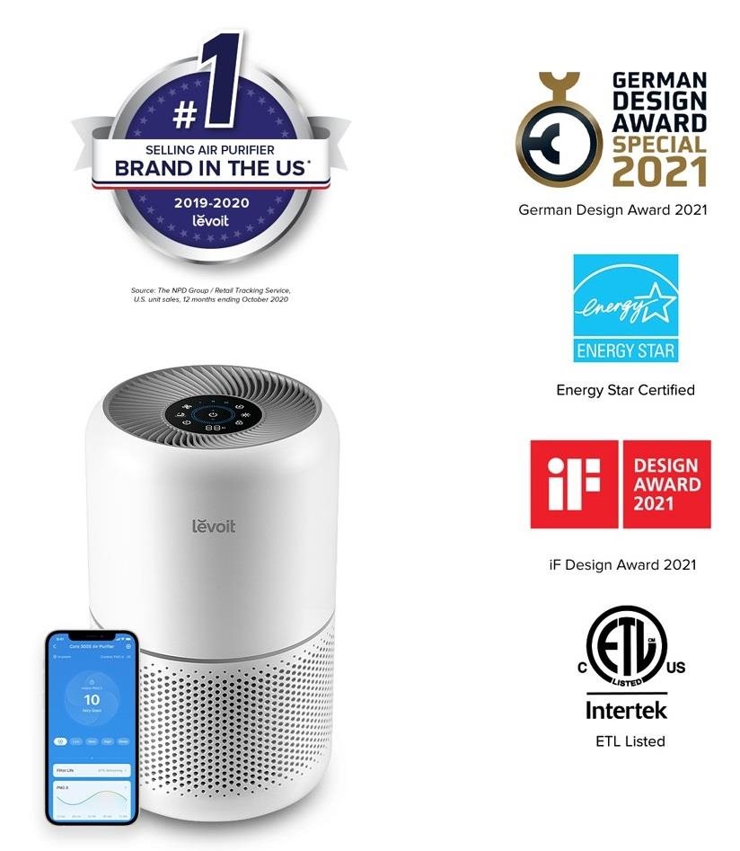 BAZAR - Levoit Core300S SMART - Inteligentní čistička vzduchu - Poškozený obal4 