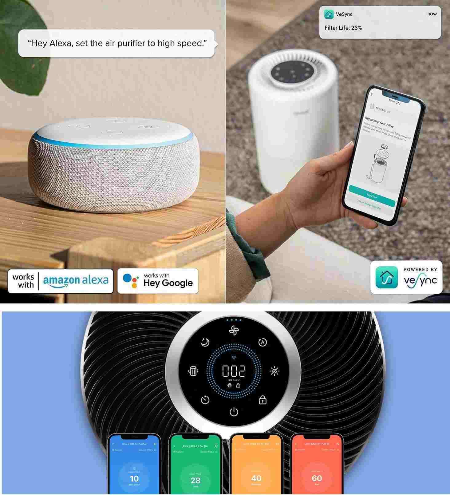BAZAR - Levoit Core300S SMART - Inteligentní čistička vzduchu - Poškozený obal8 