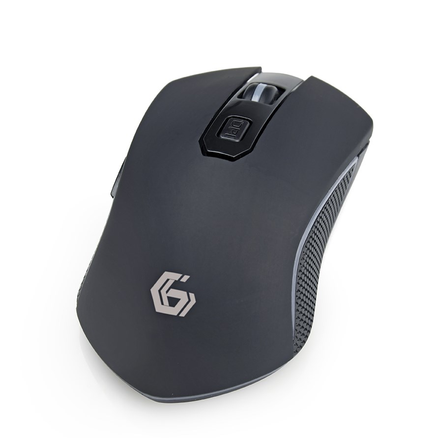 GEMBIRD myš MUSGW-6BL-01,  herní,  bezdrátová,  RGB LED,  3200DPI,  USB5 