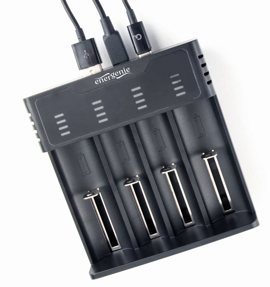 GEMBIRD nabíječka baterií BC-USB-02,  4ks,  Ni-MH + Li-ion4 