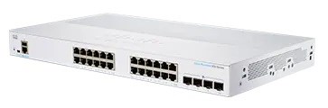 Cisco switch CBS350-24T-4G-EU (24xGbE,4xSFP,fanless) - REFRESH0 