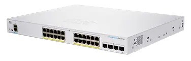 Cisco switch CBS250-24P-4G (24xGbE, 4xSFP, 24xPoE+, 195W, fanless) - REFRESH0 