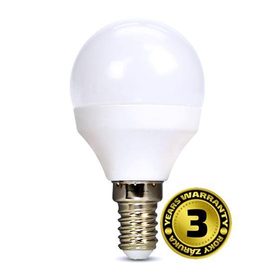 Solight LED žárovka,  miniglobe,  6W,  E14,  4000K,  510lm,  bílé provedení0 