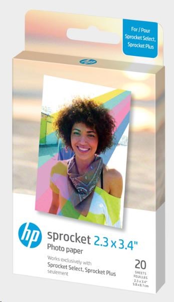 HP Zink Paper Sprocket Select 20 Pack 2,3x3,4