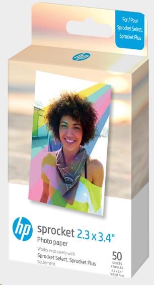 HP Zink Paper Sprocket Select 50 Pack 2,3x3,4
