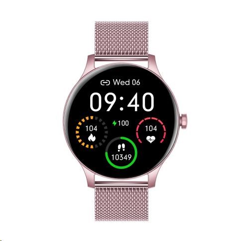 Garett Smartwatch Classy růžová,  ocel0 