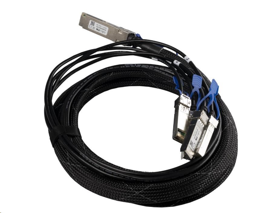 MikroTik XQ+BC0003-XS+ - 100G DAC cable QSFP28 to 4x SFP28,  3m0 