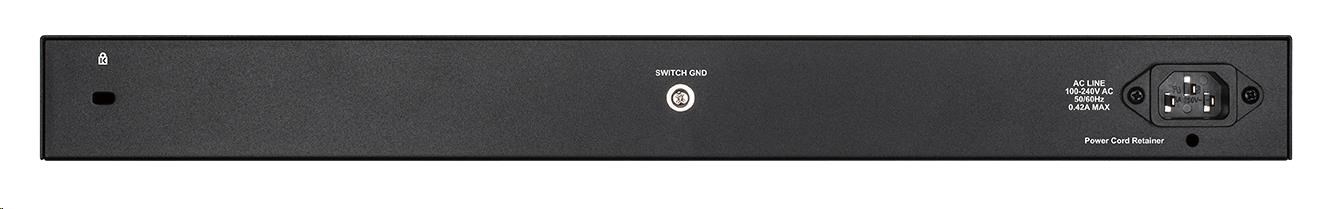 D-Link DGS-1210-28 28-portový gigabitový prepínač Smart+,  24x GbE,  4x RJ45/ SFP,  bez ventilátora0 
