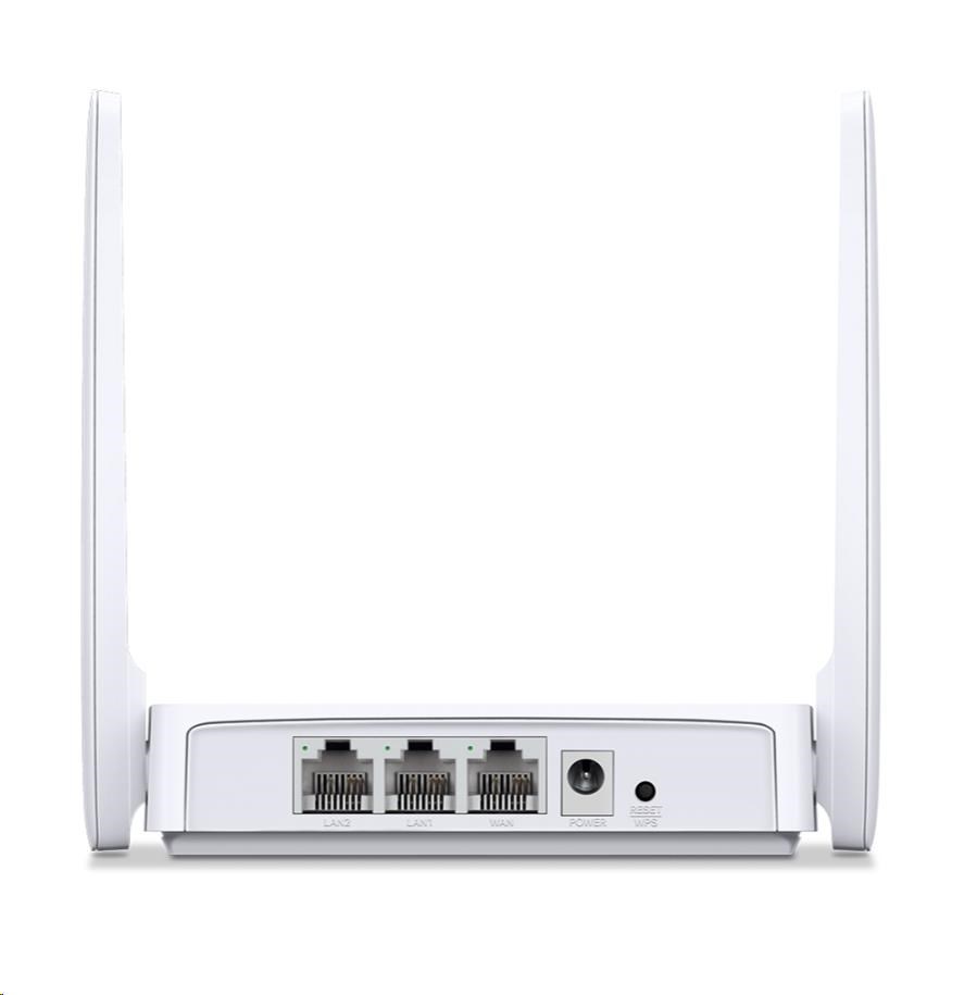 MERCUSYS MR20 WiFi5 router (AC750,  2, 4GHz/ 5GHz, 1x100Mb/ s WAN,  2x100Mb/ s LAN)0 