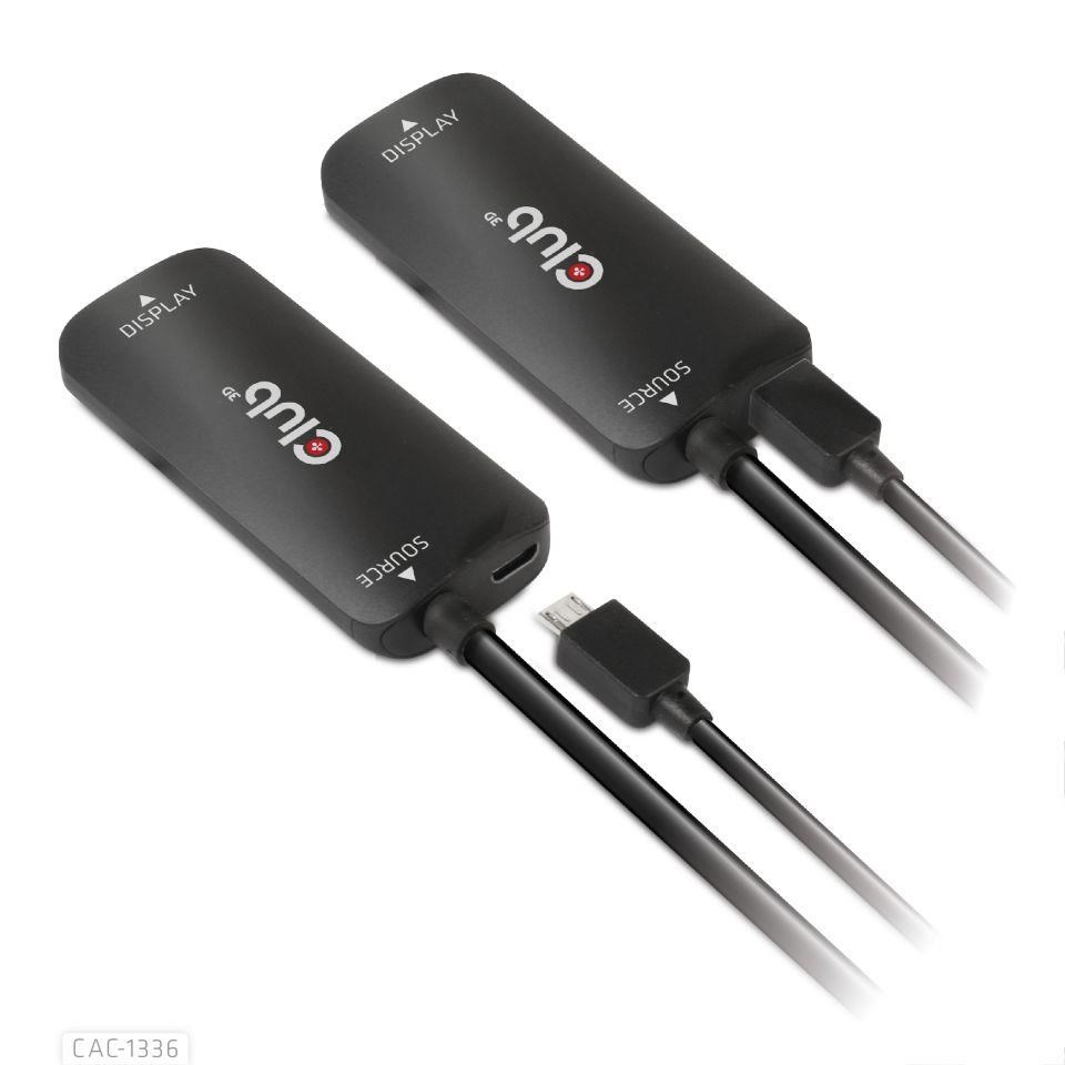 Club3D Adaptér HDMI + Micro USB na USB-C 4K120Hz/ 8K30Hz,  Active Adapter M/ F4 