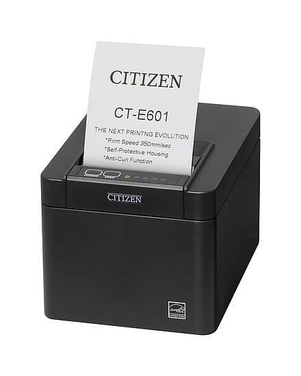 Citizen CT-E601, USB, 8 dots/mm (203 dpi), cutter, black0 