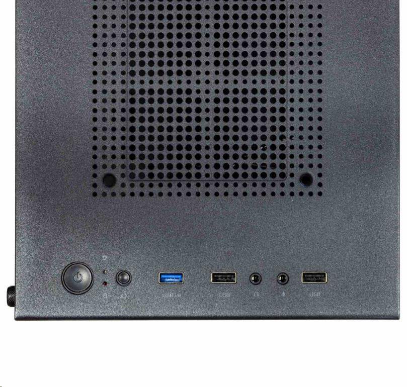 EVOLVEO M4,  case mATX,  1x120mm PWM ventilátor,  průhledná bočnice,  černá2 
