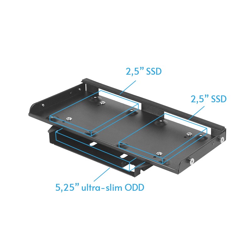 CHIEFTEC skříň Pro Cube Mini CN-01B-OP,  ITX,  Black,  bez zdroje13 