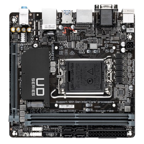 GIGABYTE MB Sc LGA1700 H610I DDR4,  Intel H610,  2xDDR4,  2xDP,  1xHDMI,  1xVGA,  mini-ITX1 