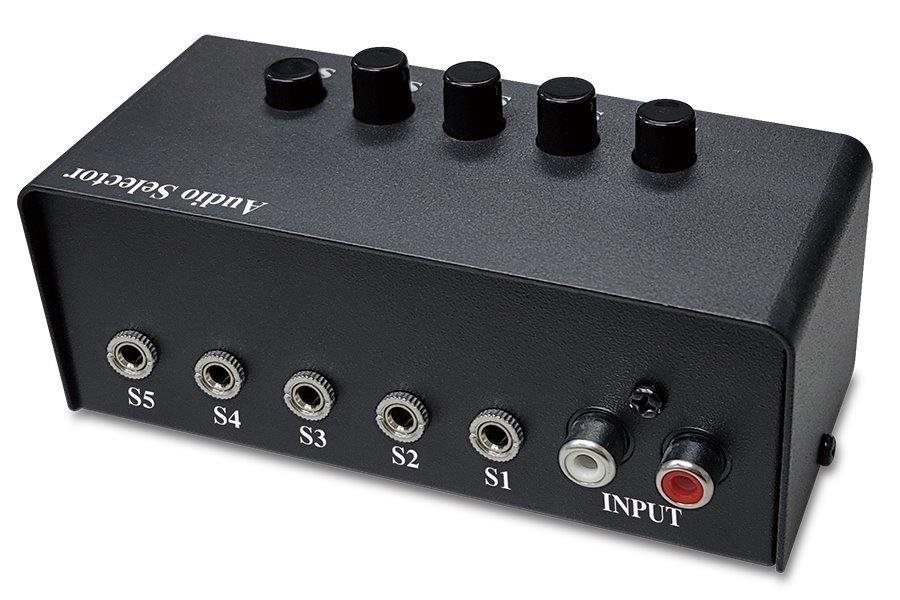 GENIUS Stereo Switching Box,  pro výběr zvukového výstupu až na 5 repro1 