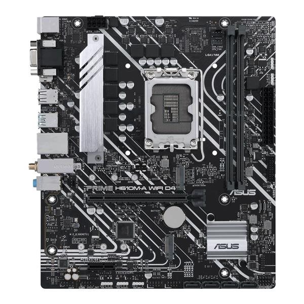 ASUS MB Sc LGA1700 PRIME H610M-A WIFI D4,  Intel H610,  2xDDR4,  1xDP,  1xHDMI,  1xVGA,  WI-FI,  mATX1 