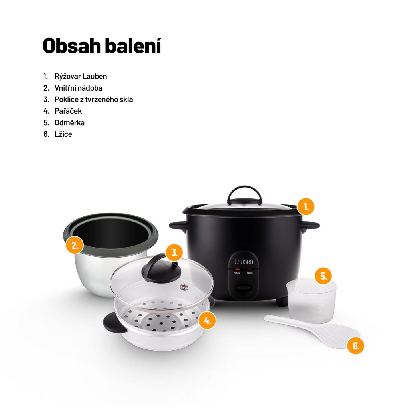 Lauben Rice Cooker 1800BC - rýžovar7 